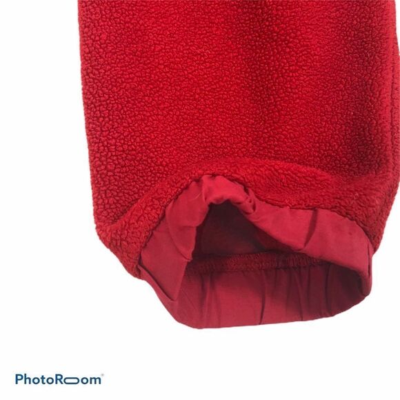 Boys Nautica Red Fleece Zip‎ Up Jacket Size 10/12 - Picture 7 of 8